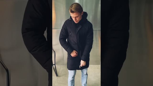 Пуховик мужской. Продажа на Wildberries арт. 102408647. Цвет темно-синий смотреть онлайн