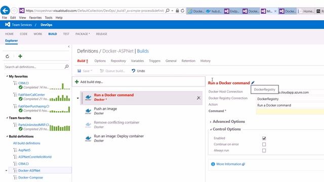 Visual Studio Team Services Docker Extension смотреть онлайн