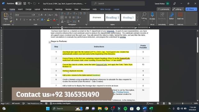 Exp19_Excel_Ch04_Cap_Tech_Support | Excel Chapter 4 Capstone - Tech Support