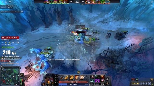 Dota 2 : Test RTX 3060 Ti | Ultra Graphics 1080p смотреть онлайн