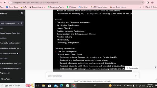How to Make CV or Resume Easily to Use CHATGPT??? смотреть онлайн