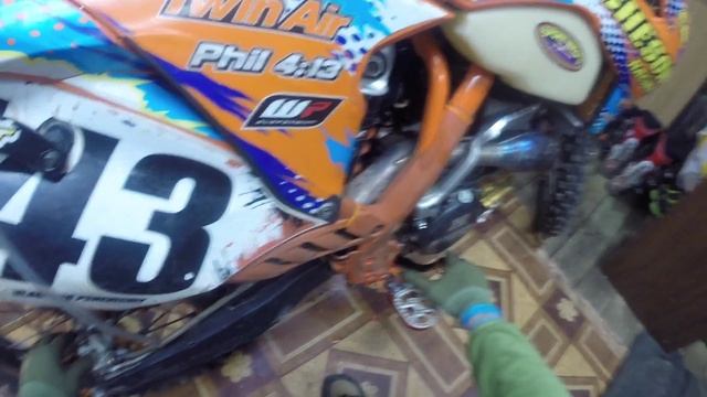 Как прокачать задний тормоз мотоцикла \ скутера \ питбайка на примере  KTM XCF SXF 250