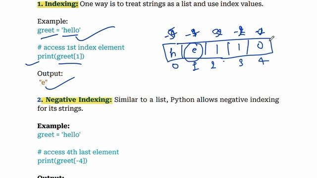 Python Strings | Indexing | Slicing | Negative Indexing | Multiline String |  immutable | aktu