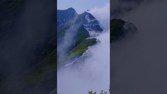 WIND HOWLING through foggy mountains . . .#mountain #relaxingmusic