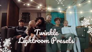 30 Twinkle Lightroom Presets, Create Enchanting Christmas Photos with Magical Glow and Sparkling