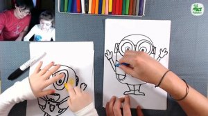 Как нарисовать МИНЬОНА из мультика / урок рисования для детей