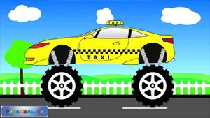 Мультики про машинки  Собираем такси монстр трак