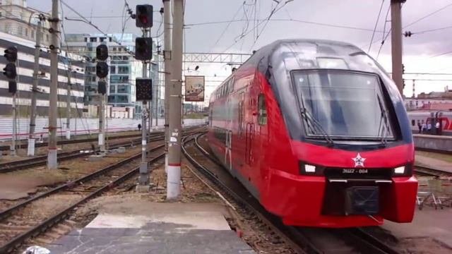 Новый аэроэкспресс ЭШ2 на Павелецком вокзале