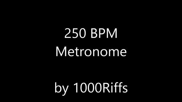 250 BPM Metronome смотреть онлайн