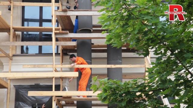 РУСПАНЕЛЬ. Колонны. Создание изоляционного слоя с подготовкой под отделку любым финишным материалом