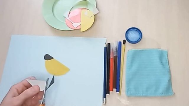 Аплікація: Синичка на гілці горобини смотреть онлайн