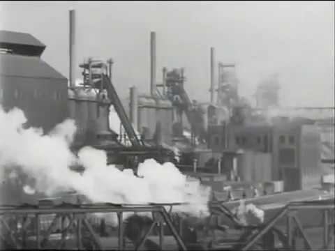 Янгстаун - центр металлургии. Документальный фильм. Steel Industry 1944 Youngstown Ohio Documentary