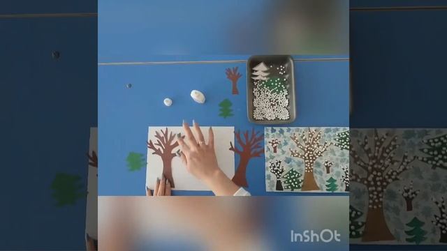 аппликация "Зимний лес" педагог Жучкина А.В. смотреть онлайн
