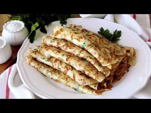 Сырные блины с зеленью! Безумно вкусно и просто! / Cheese Pancakes with Greens!