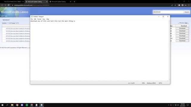 Roblox Your Windows 7 System is Too Outdated. Please install KB4534310 *Easy Fix* (2023) смотреть онлайн