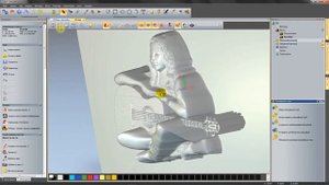 Создание карты глубины в программе ArtCAM, 3D стерео фото из полученной карты глубины.