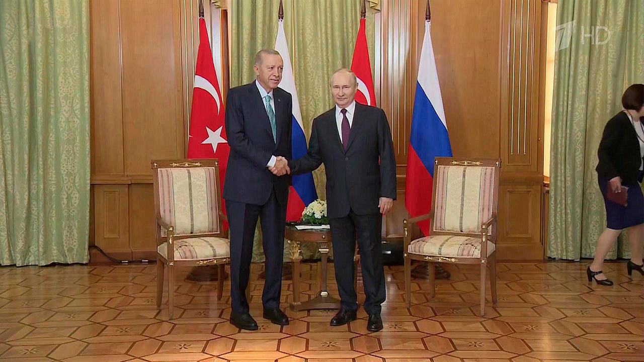 Владимир Путин и Реджеп Тайип Эрдоган обсуждают развитие сотрудничества Москвы и Анкары