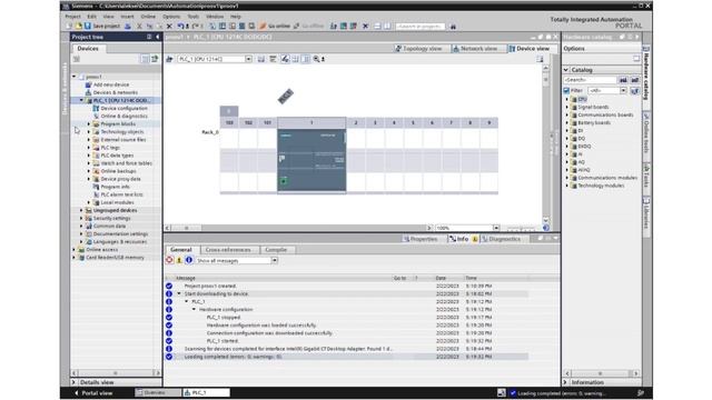 SIMATIC S7-1200. Мой первый проект в среде TIA PORTAL смотреть онлайн