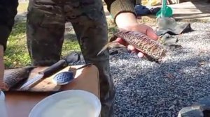 Жареные караси на садже