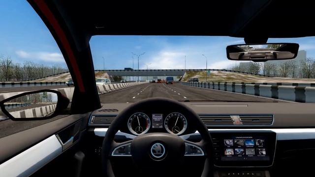 City Car Driving - Skoda Superb 2.0 TSI 2017 - Day Drive | + Download [LINK] | G27 смотреть онлайн