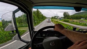Efjord-Narvik Pov Truck Driving Norway 4K60 Volvo FH540