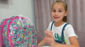 ВЛОГ Скоро в школу Алине Что в посылке, которую мы получили