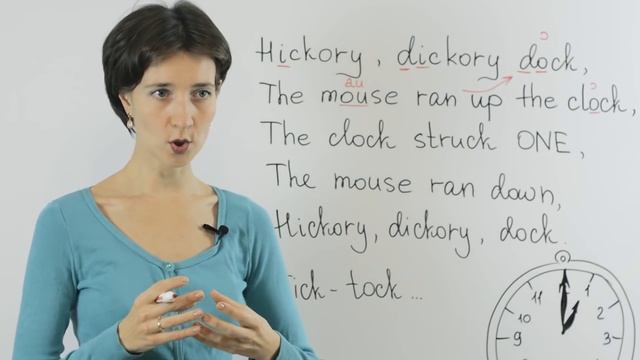 Hickory Dickory Dock. Английский язык и произношение по песням