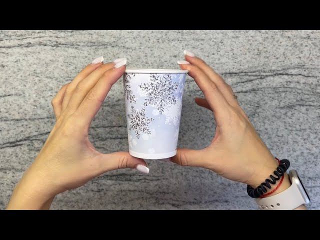 Взяла стаканчик и сделала КЛАССНЫЙ подарок на Новый год за 10 минут.DIY. Мастер-класс. смотреть онлайн
