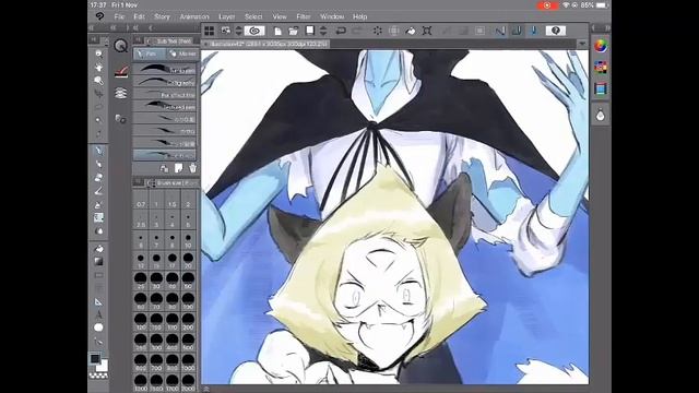 [Steven Universe - Lapidot] Happy Halloween 2019 【Clip Studio Paint on iPad】 Speed Paint смотреть онлайн