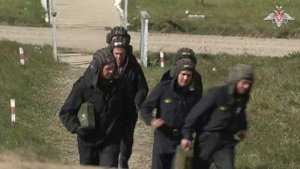 Подготовка мобилизованных военнослужащих на полигоне в Калининградской области