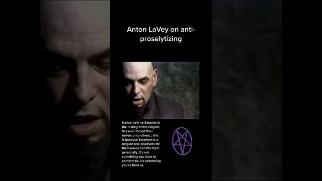 Anton Lavey on anti proselytizing