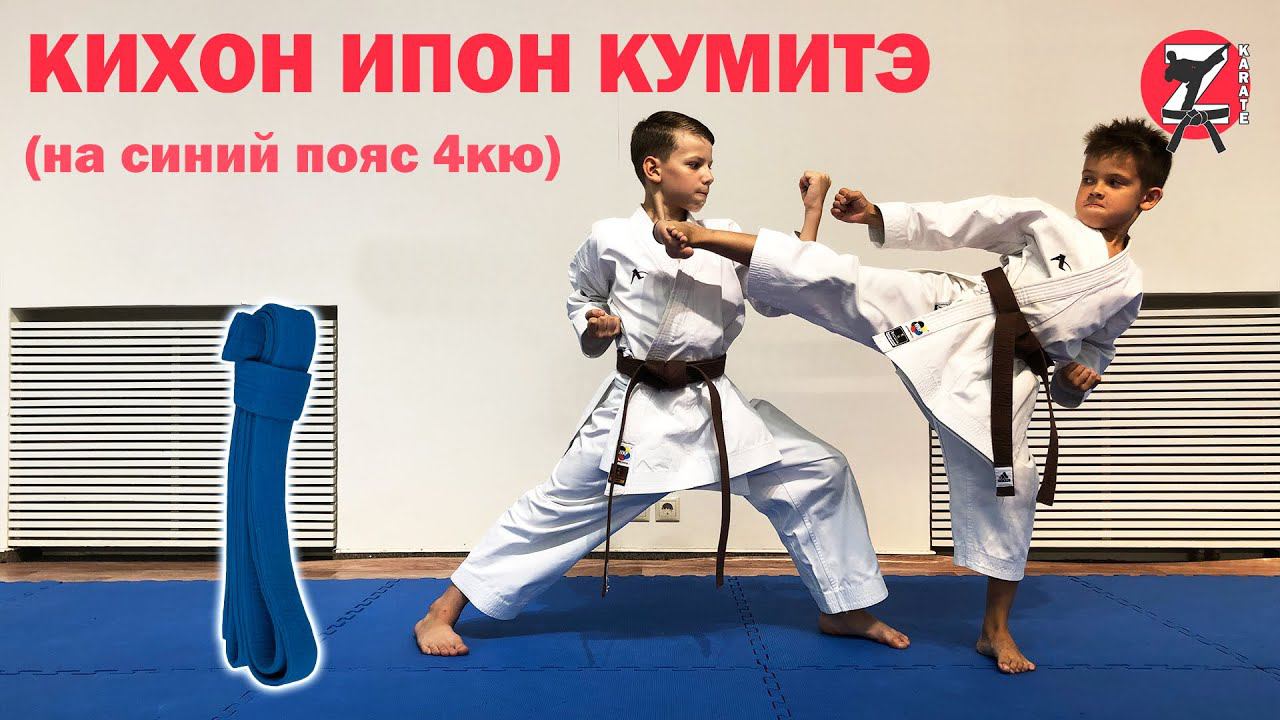 Кихон Ипон Кумитэ на синий пояс 4 кю смотреть онлайн
