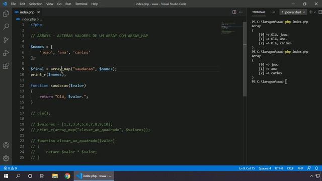 PHP 8 PARTE 2 #061 COMO USAR ARRAY MAP PARA CRIAR NOVO ARRAY COM FUNÇÃO CALLBACK смотреть онлайн