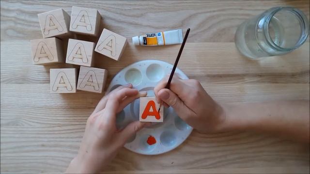 DIY // Деревянные КУБИКИ акрилом