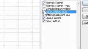 How to quickly load extra add ins for Excel that are not started by default