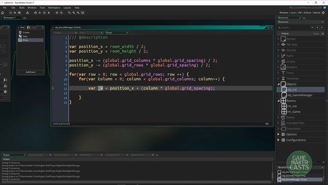 Let's Build a Lights Out Game - Episode 3 - Grid Creation and Drawing Sprites смотреть онлайн