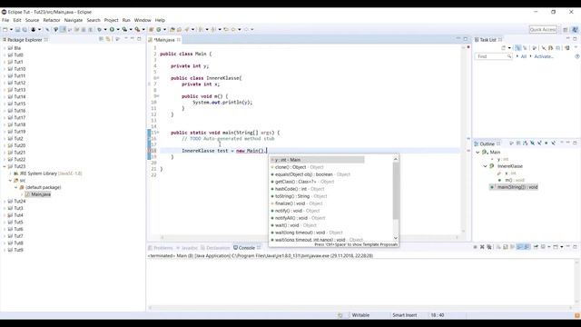 Java Grundkurs | 33 - innere Klassen смотреть онлайн