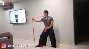 Xingyiquan: santishi with a rubber 形意拳三体式橡皮筋训练