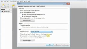 Переключаем Finereader 11 с английского на русский.