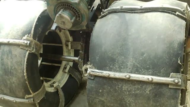 Мотокультеватор Крот,демонтаж снегоходной приставки. смотреть онлайн