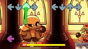FNF Indie Cross Sans - Woopee (FC) (4k)