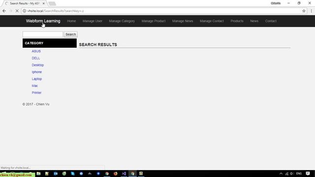 Webform: #34 Global Search Feature in ASP.Net and Entity Framework