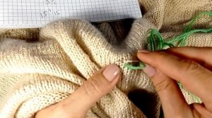 Вышивка по лицевой глади || Вязание