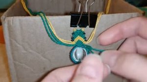 МК Плетем кулон в технике макраме