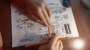 ИЗГОТОВЛЕНИЕ КОРПУСА И КРЫЛЬЕВ ТАНКА Т-44 ИЗ КАРТОНА. (МАСШТАБ 1/72)
