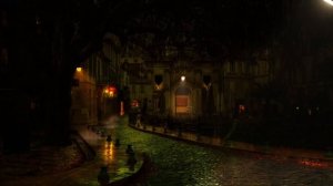 ? Rain on a Street at Quiet Night -10 Hours Relaxation and Sleep | Rain on Street | Rain Ambience |