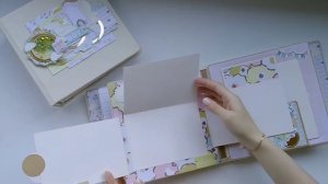 Скрап альбом на первый год жизни девочки. Скрапбукинг. Фотоальбом