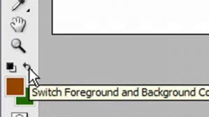 Switch Foreground and Background Colors in Photoshop CS3