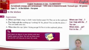 Тема 11: английские слова на тему KITCHEN - Кухня ?Английский словарь для по темам начинающих