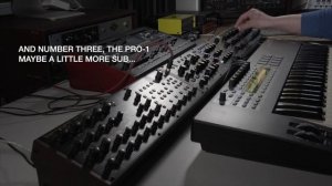 Behringer Pro-1 vs Model D vs K-2